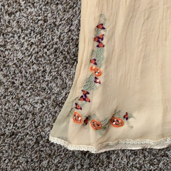 MM Couture | Pale Yellow Embroidered Dress - Picture 2 of 4